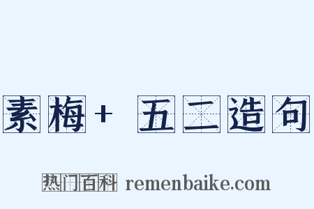 素梅+五二造句是什么意思的图片